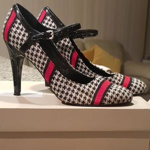 Nine West checkered heels